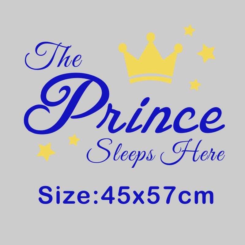 Compre Cotizaciones Dulces El Principe Y La Princesa Duermen Aqui Pegatinas De Pared Estrellas Bricolaje Corona Linda Guarderia Habitacion De Ninos Decoracion Ninos Ninas A 5 7 Del Flylife Dhgate Com