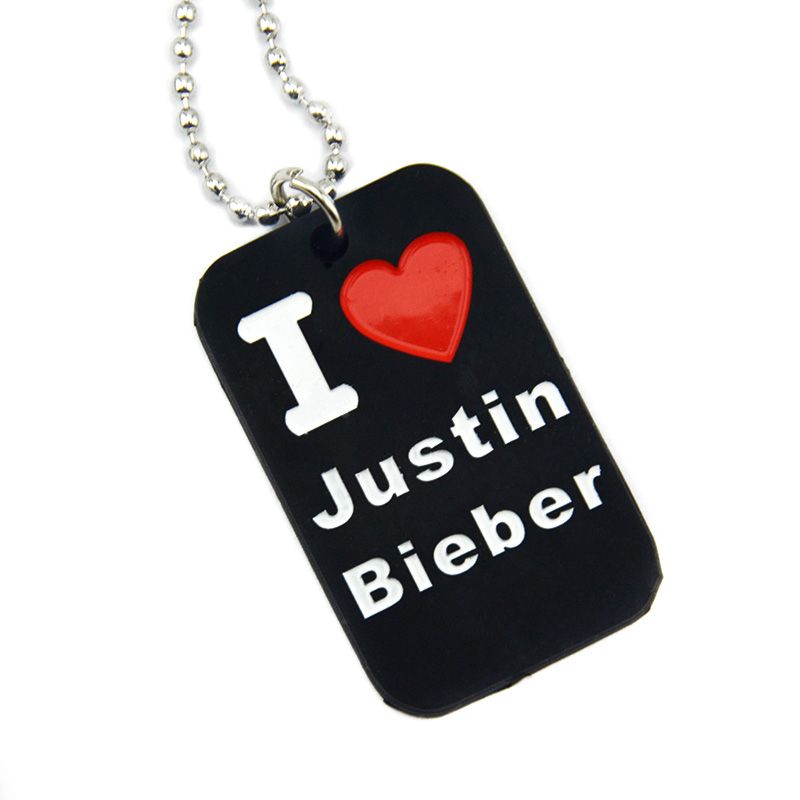 justin bieber dog tag