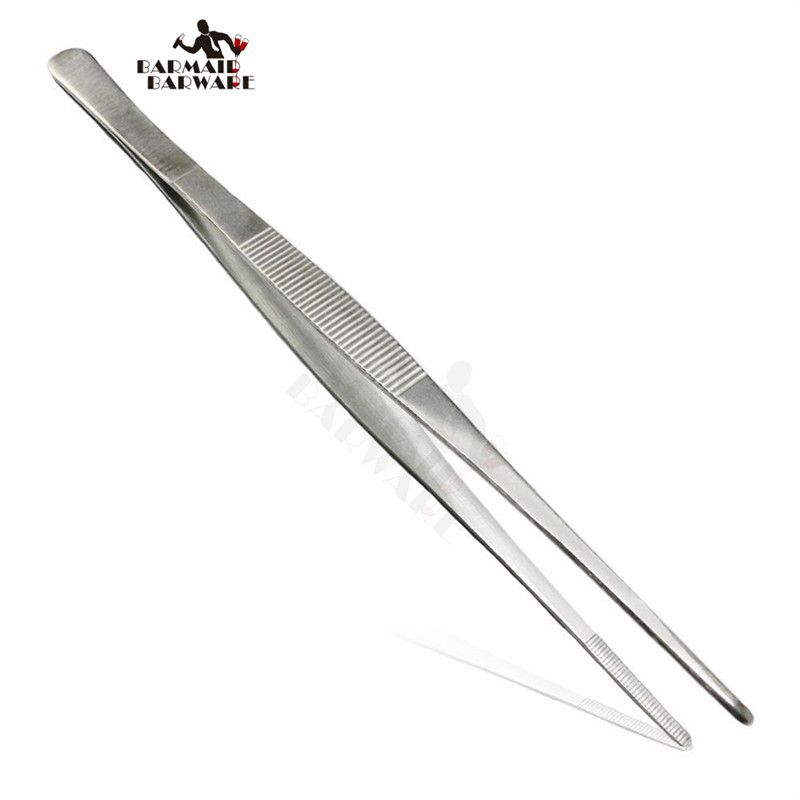 2021 17 New Tweezer Tongs With Serrated Tips, Comfortable Ridged Handle