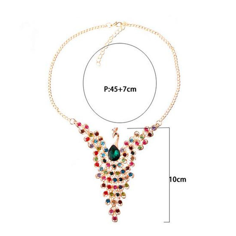 2021 2017 New Luxury Gold Color Peacock Design Multicolor Created Diamond Necklace For Wedding Women Wholesale From Sunshine6243 9 29 Dhgate Com The 22 karat gold kada or kangan in intricate peacock work with spinal. 2021 2017 new luxury gold color peacock