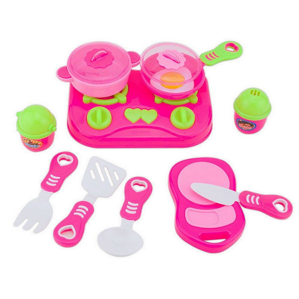 pink cooking set