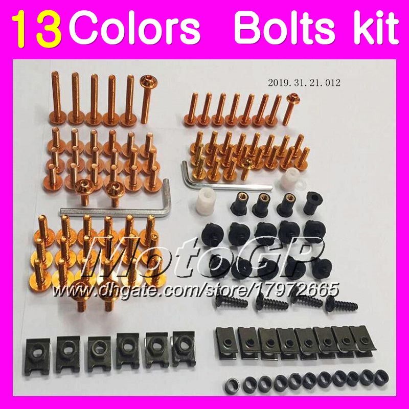 Complete Fairing Bolts Screws Body Kits Nuts For Kawasaki Ninja ZX12R 2000 2001