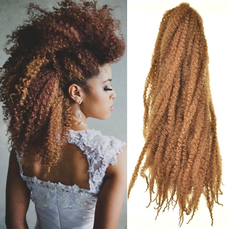 2020 Bob Marley Afro Kinky Marley Braid Curly Crochet Hair