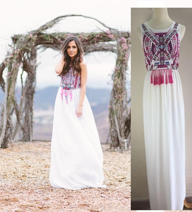 bohemian white attire