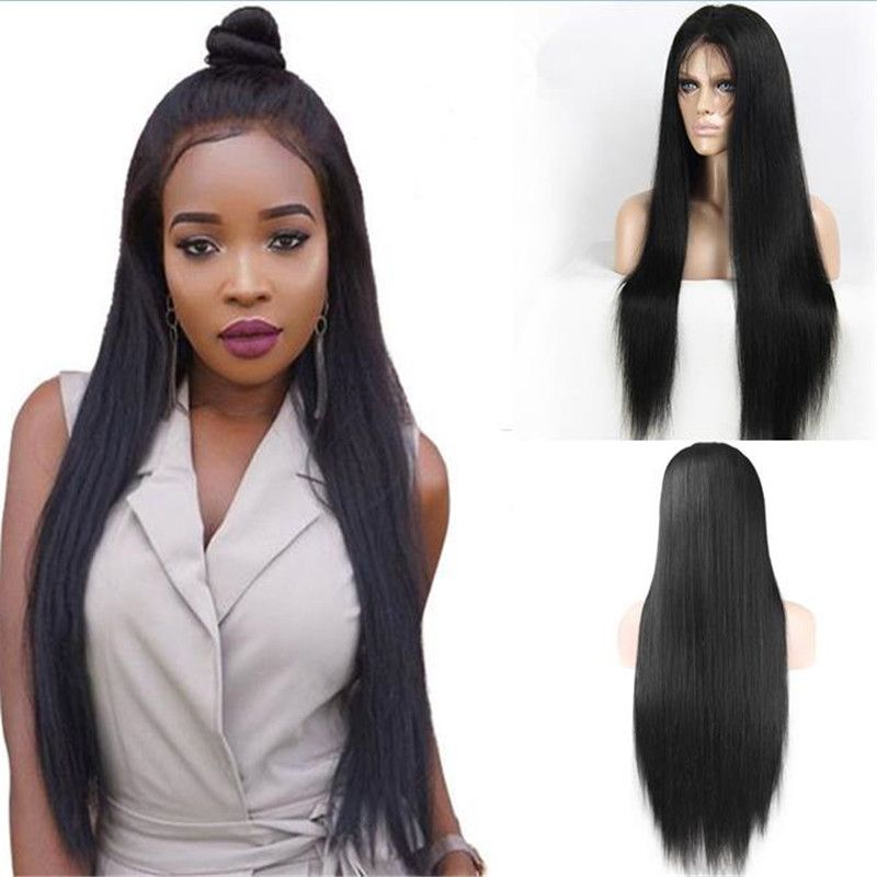 Stocking Full Lace Wig 1b Silk Straight 30inch Extra Long