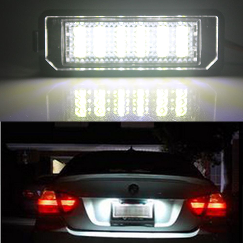 4 LED White License Number Plate Light 