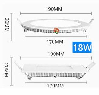 Dimmable 18W Rodada