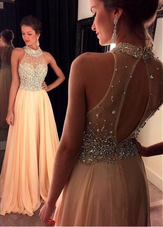 Acquistare Abiti Da Sera Attillati In Chiffon Di Seta Abiti Lunghi A Vita  Alta Con Scollo A Giro Posteriore Con Foro Chiave Abiti Da Sera Pendenti  Lunghi La Festa Economico | Consegna