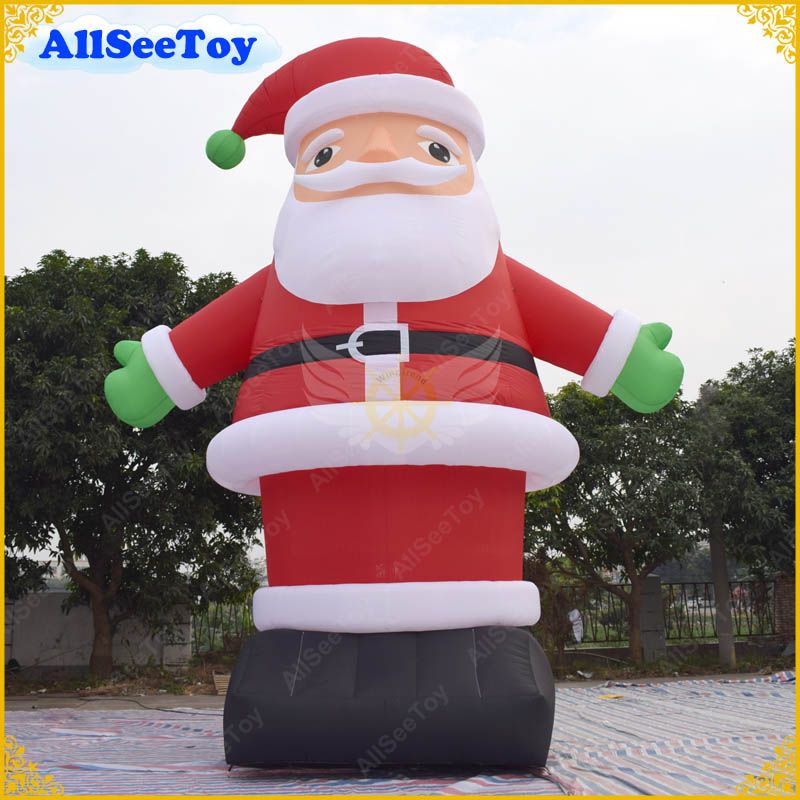2020 Santa Claus Giant Inflatable Santa Claus, Inflatable Santa Led