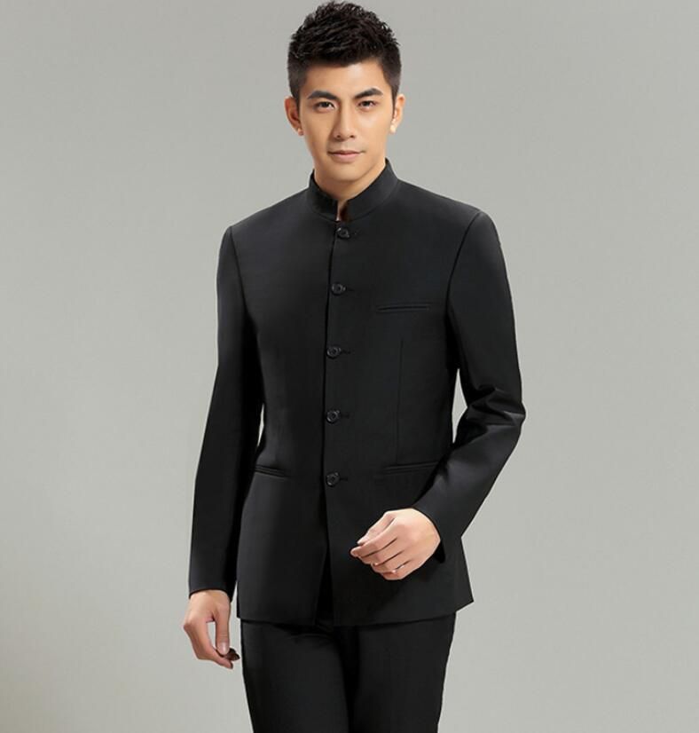 men's chinoiserie cotton slim shirt
