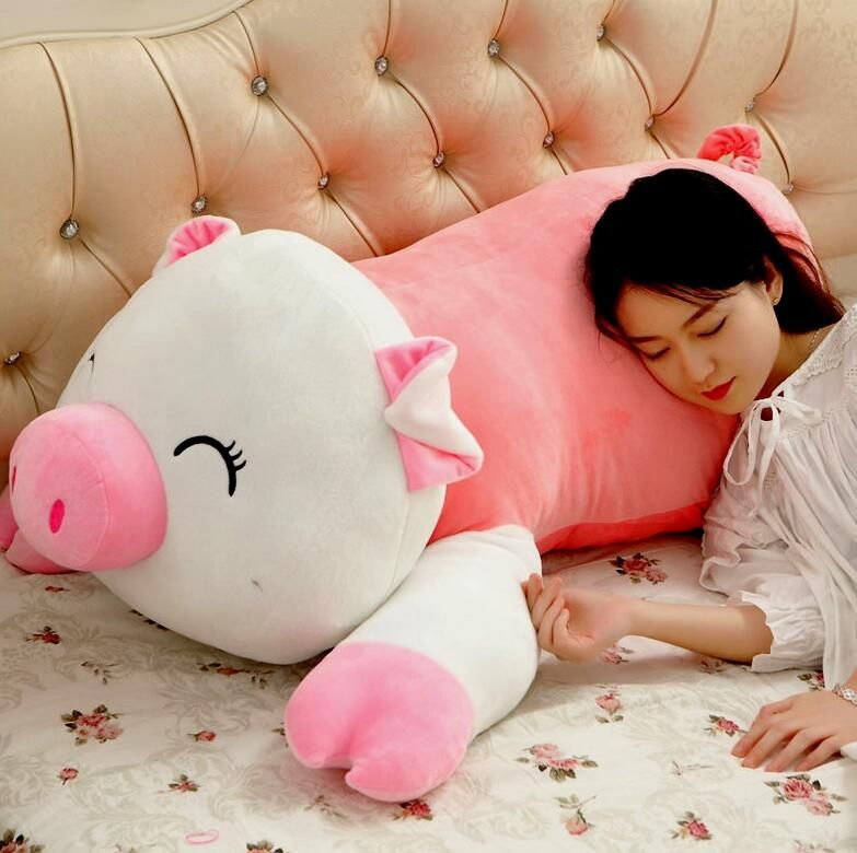 big stuffed pig toy