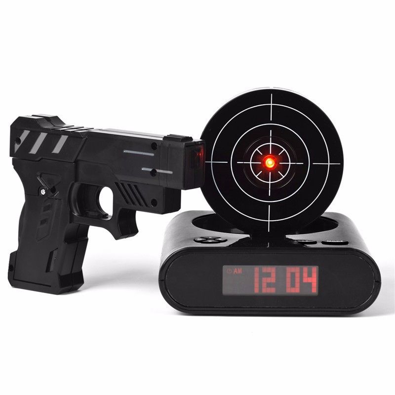 2021 Gun Alarm Clock / Shoot Alarm Clock / Gun OClock / Lock N Load
