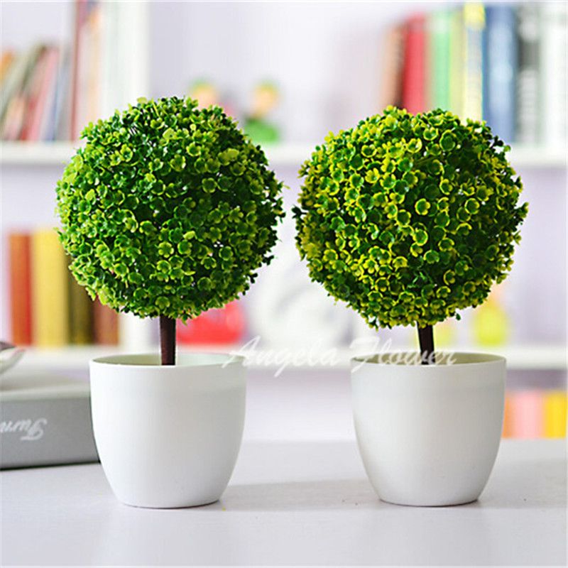2019 Artificial Plants Ball Bonsai Can Washes Decorative Green Plants For Home Decoration Plants Vase From Linyoutu 14 94 Dhgate Com