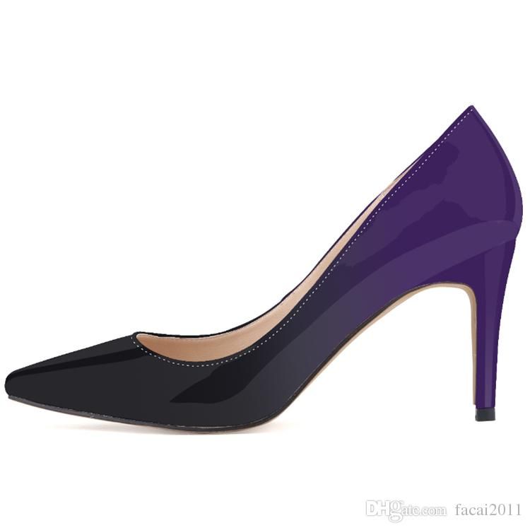 Acquistare 952 1 Scarpe Da Donna Con Tacco A Spillo A Punta Doppia Bicolore  Sexy A Punta Sfumata Economico | Consegna Veloce E Qualità | It.Dhgate