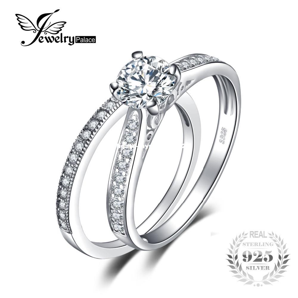 silver wedding jewelry sets
