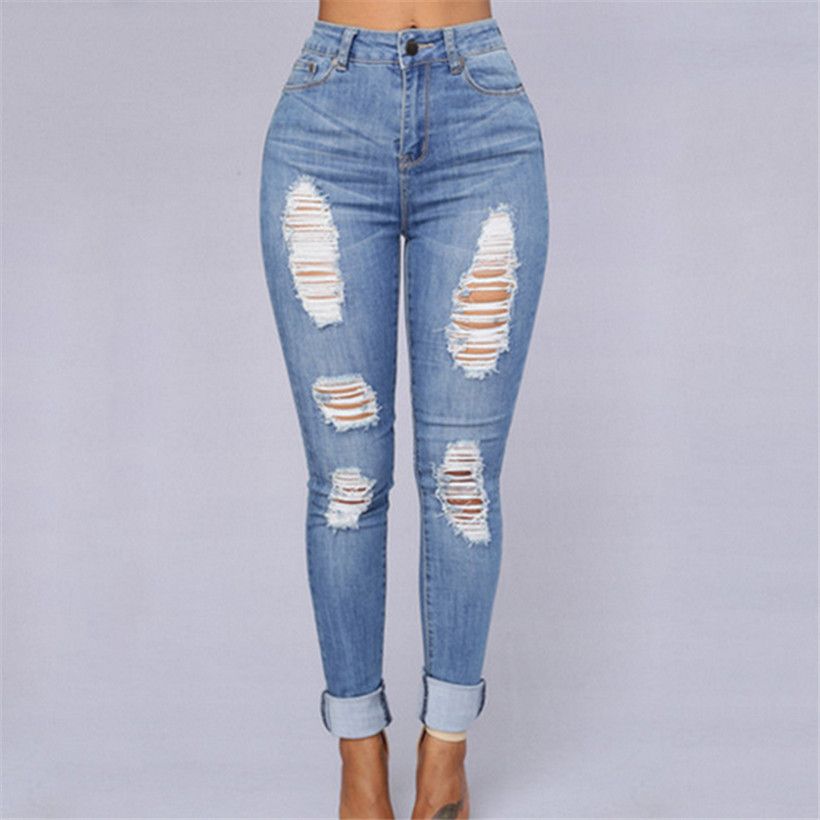 Acquistare Jeans Allentati Del Retro Foro Dei Jeans Allentati Di Disegno  Della Donna Pantaloni A Vita Alta Dei Pantaloni Della Nuova Vita Dei  Pantaloni Di Lunghezza Piena Di Modo I Pantaloni Della