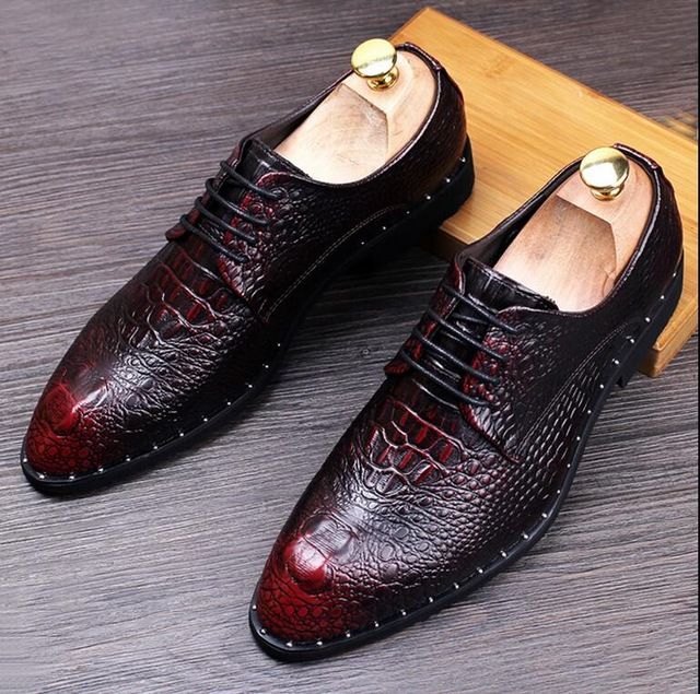 mens alligator dress shoes