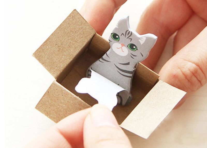 2019 Cute Cat House Kitty House Memo Pads Stickers Sticky Notes Writing Paper Notepad Kawaii Office Stationery From Greenmakers 047 Dhgatecom