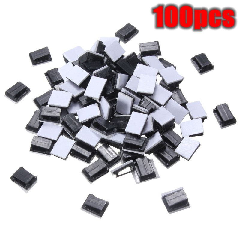 black plastic clips