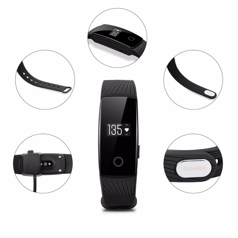 Smart Wristband Bracelet Watch Heart Rate Monitor Bluetooth Smartband