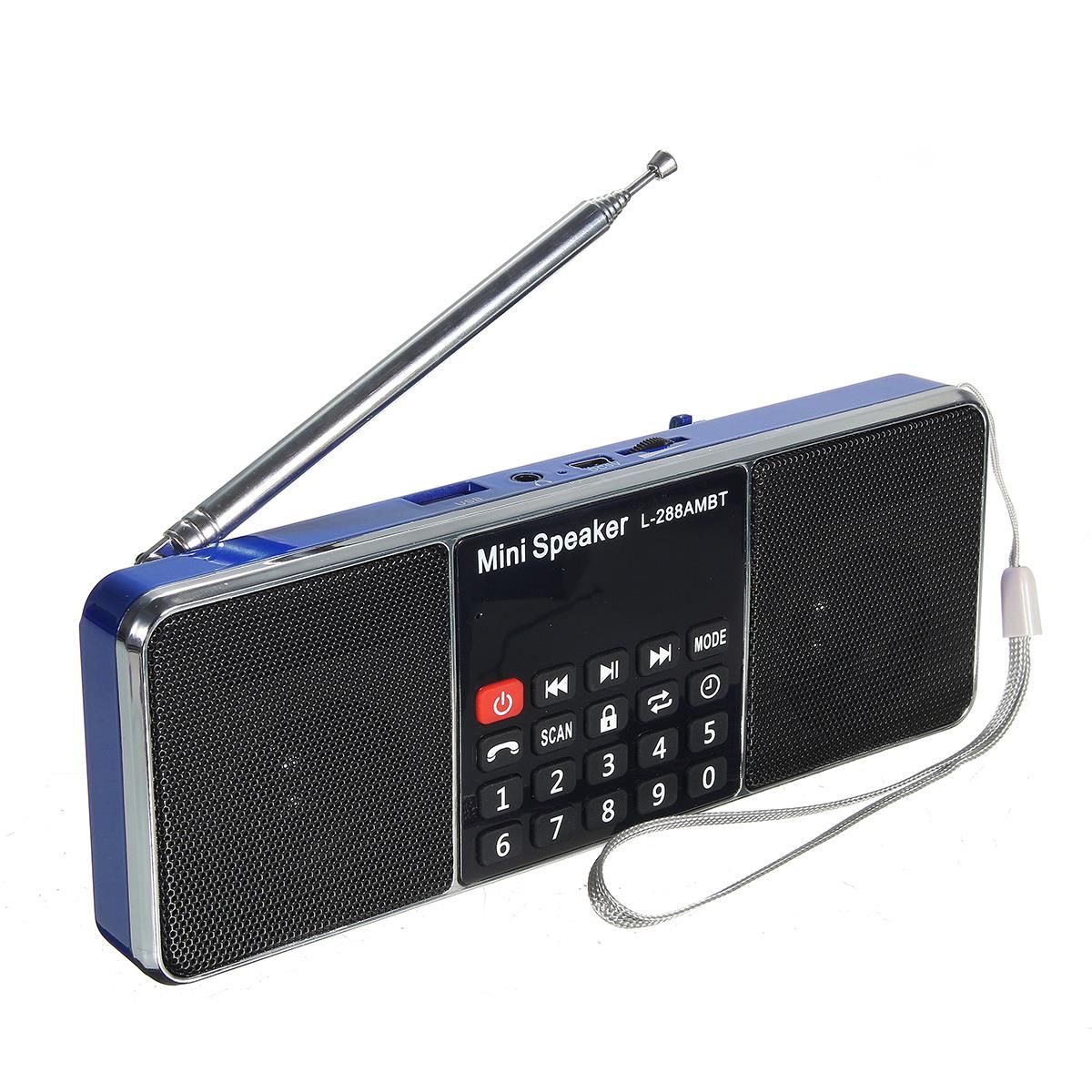Mini Portable LCD FM Radio Stereo Speaker MP3 Music Player Micro SD TF USB