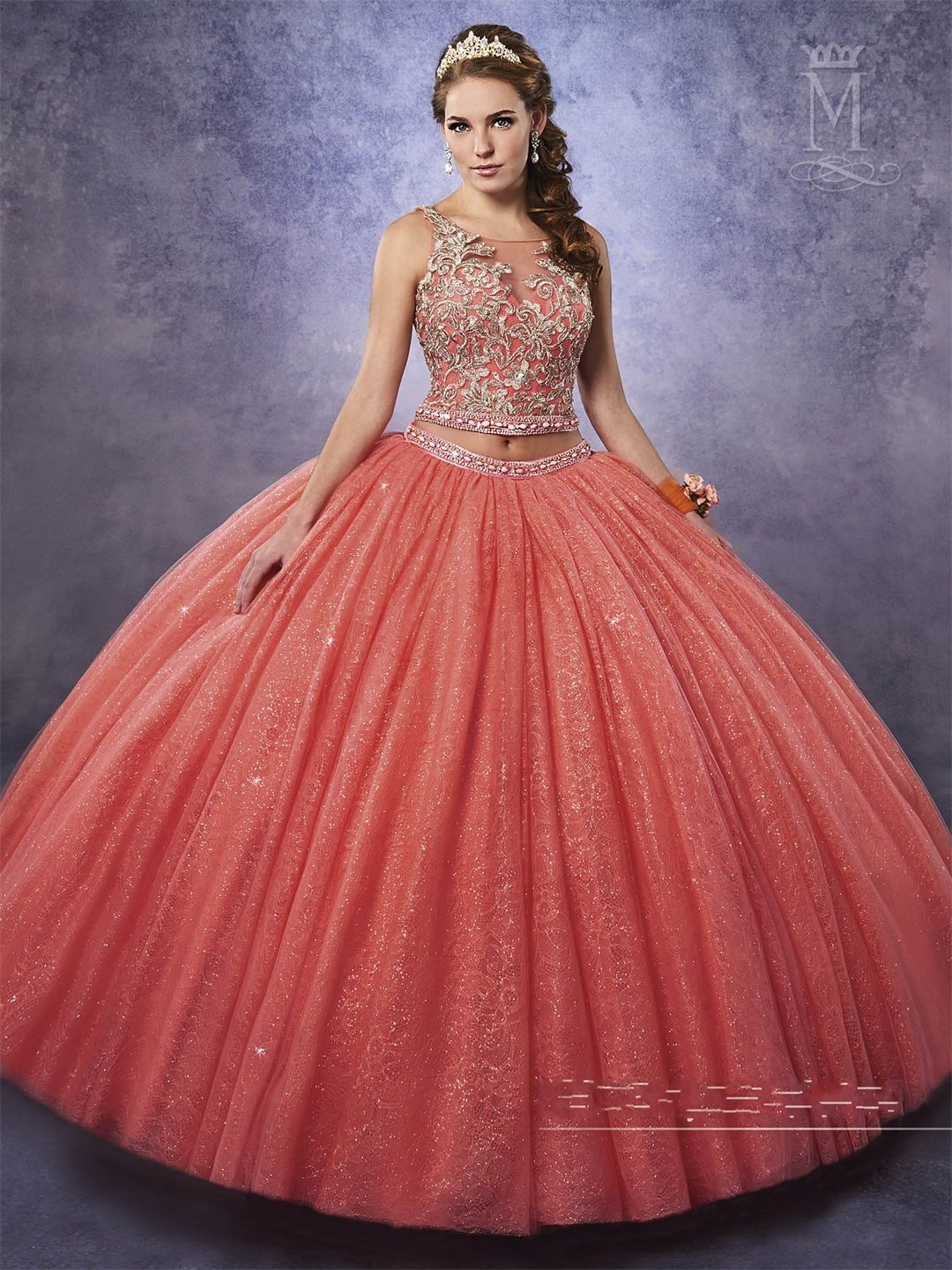 quinceanera dresses coral pink