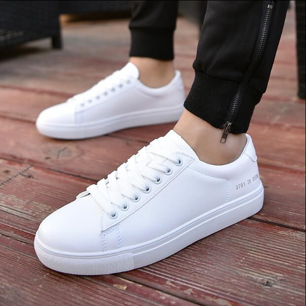 white casual loafers