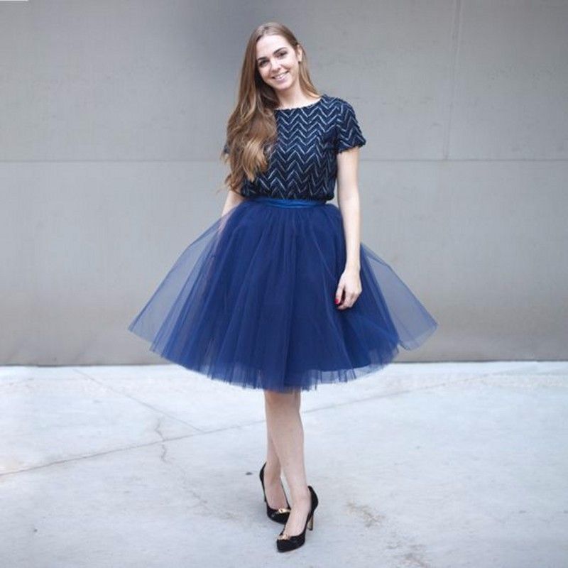 navy blue tutu skirt