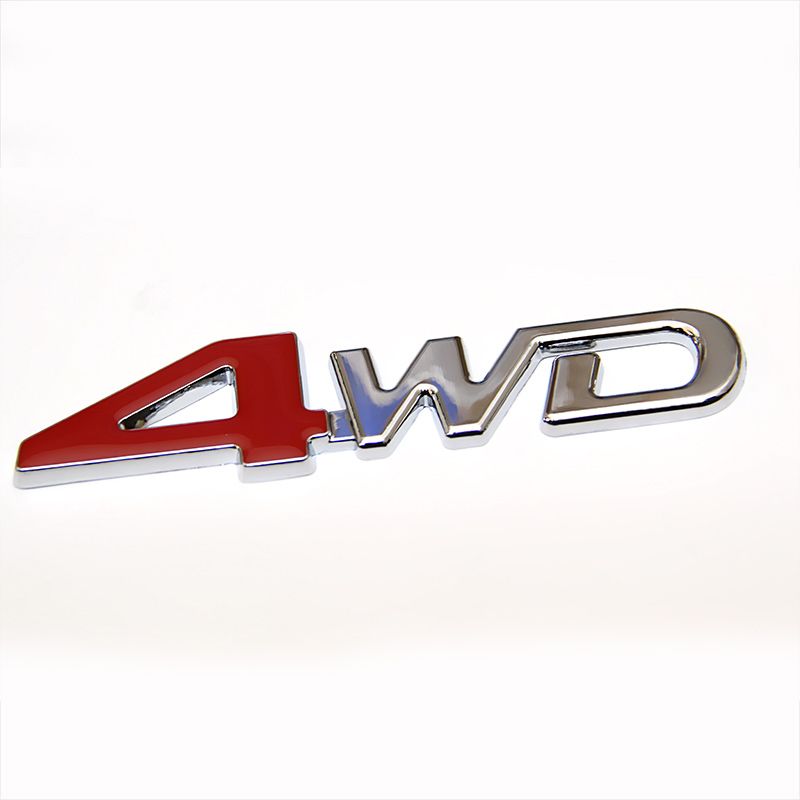 Autocollant 3D Chrome insigne Voiture Emblème Badge Sticker Auto 4WD SUV Métal 