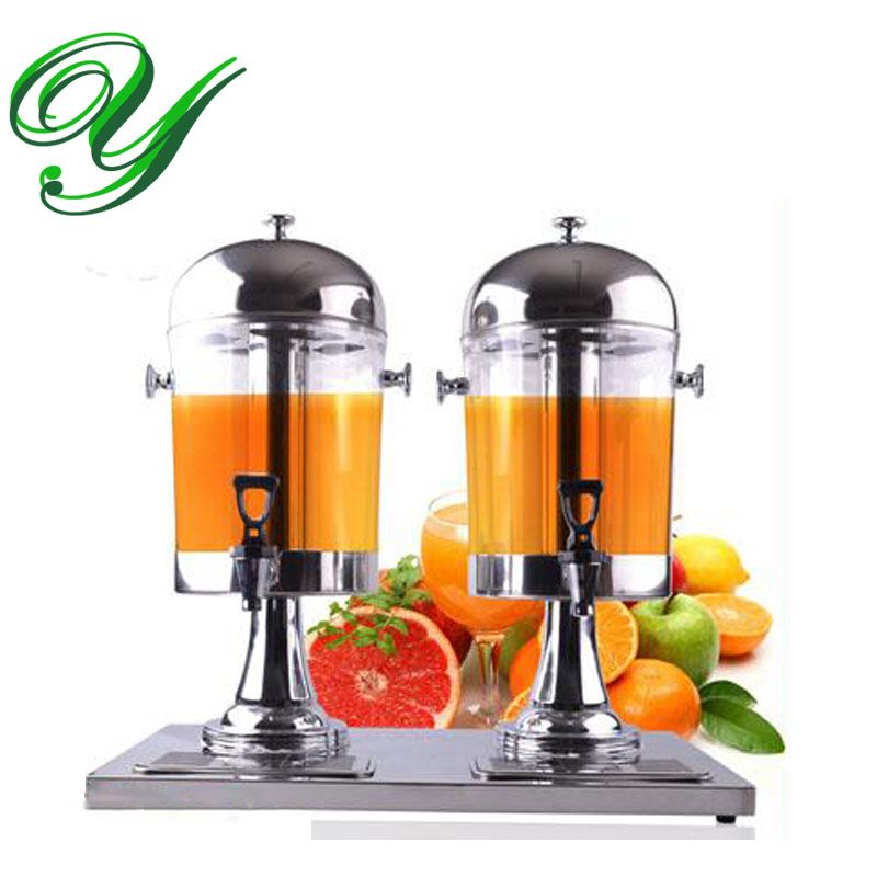 2021 Drink Dispensers With Stand Stainless Steel Spigot Ice Chamber Double Beverage Dispenser With Ice Chamber