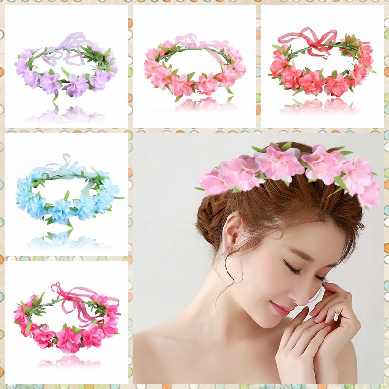 flower garland hair accessories