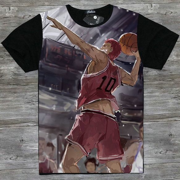 Polera Unisex Shohoku 2 Slam Dunk Basketball Anime Manga Dtf Polera Unisex Shohoku 2 Slam Dunk Basketball Anime Manga Dtf