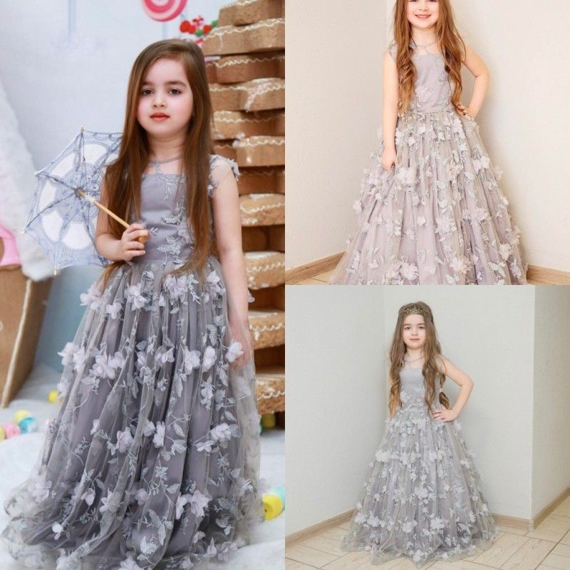 silver gown for kids