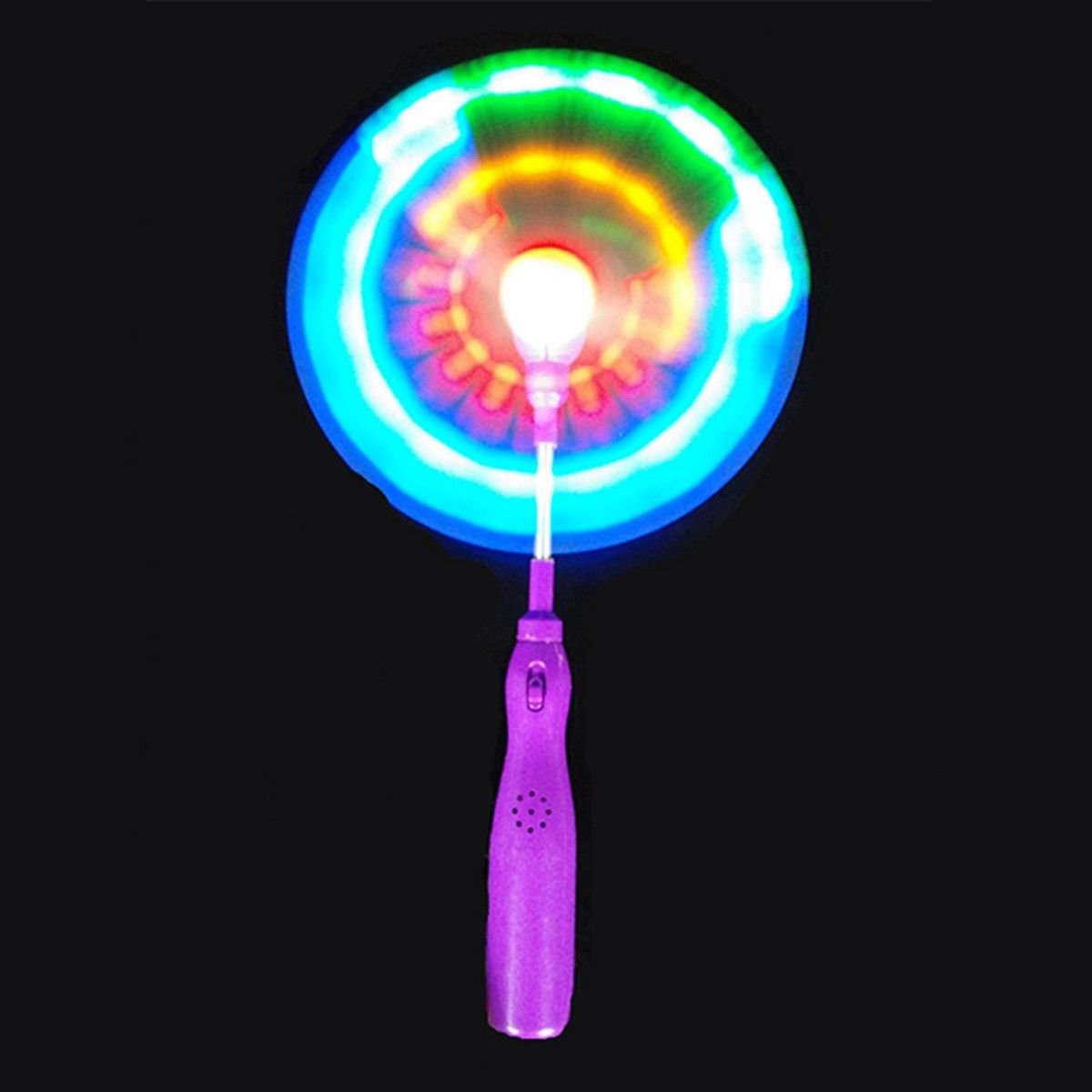 Windmills Flashing Light Up LED And Music Rainbow Spinning Windmill