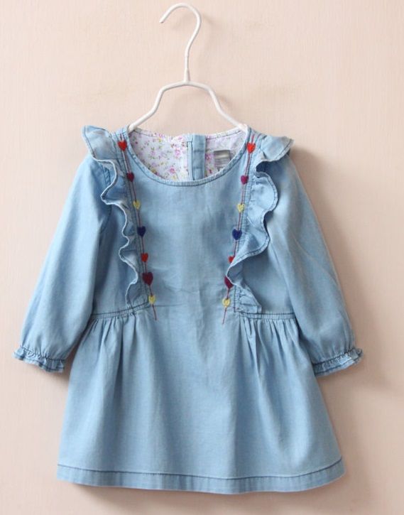 infant denim dress