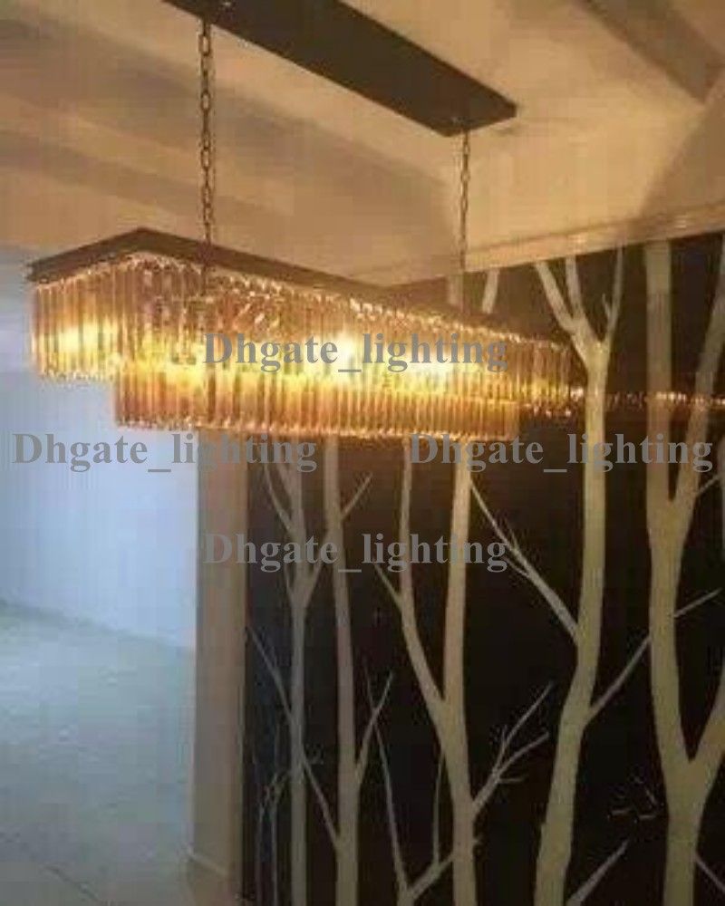 Replica Item Industrial Length 125cm 1920s Odeon Clear Glass Fringe Replica Item Industrial Length 125cm 1920s Odeon Clear Glass Fringe Rectangular Chandelier Vintage K9 Re Crystal