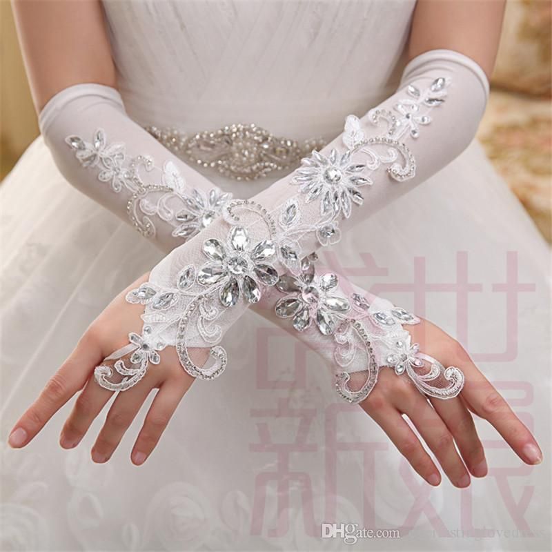 ivory opera length gloves