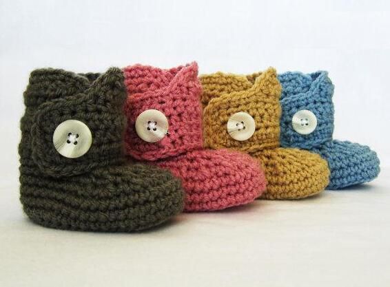 Newborn Baby Girl Casual Crochet Knitted Socks First Crib Shoes Prewalker 3-6-9M 