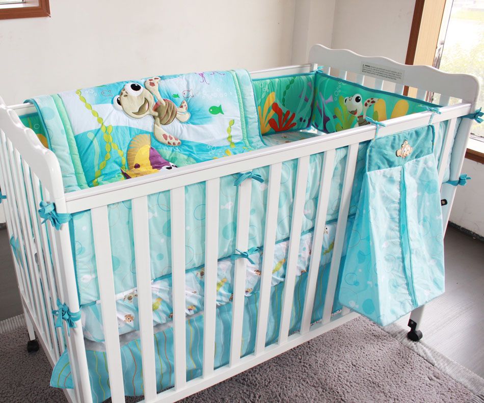 Crib Baby Bedding Set Finding Nemo Baby Nursery Cot Ropa De Cama