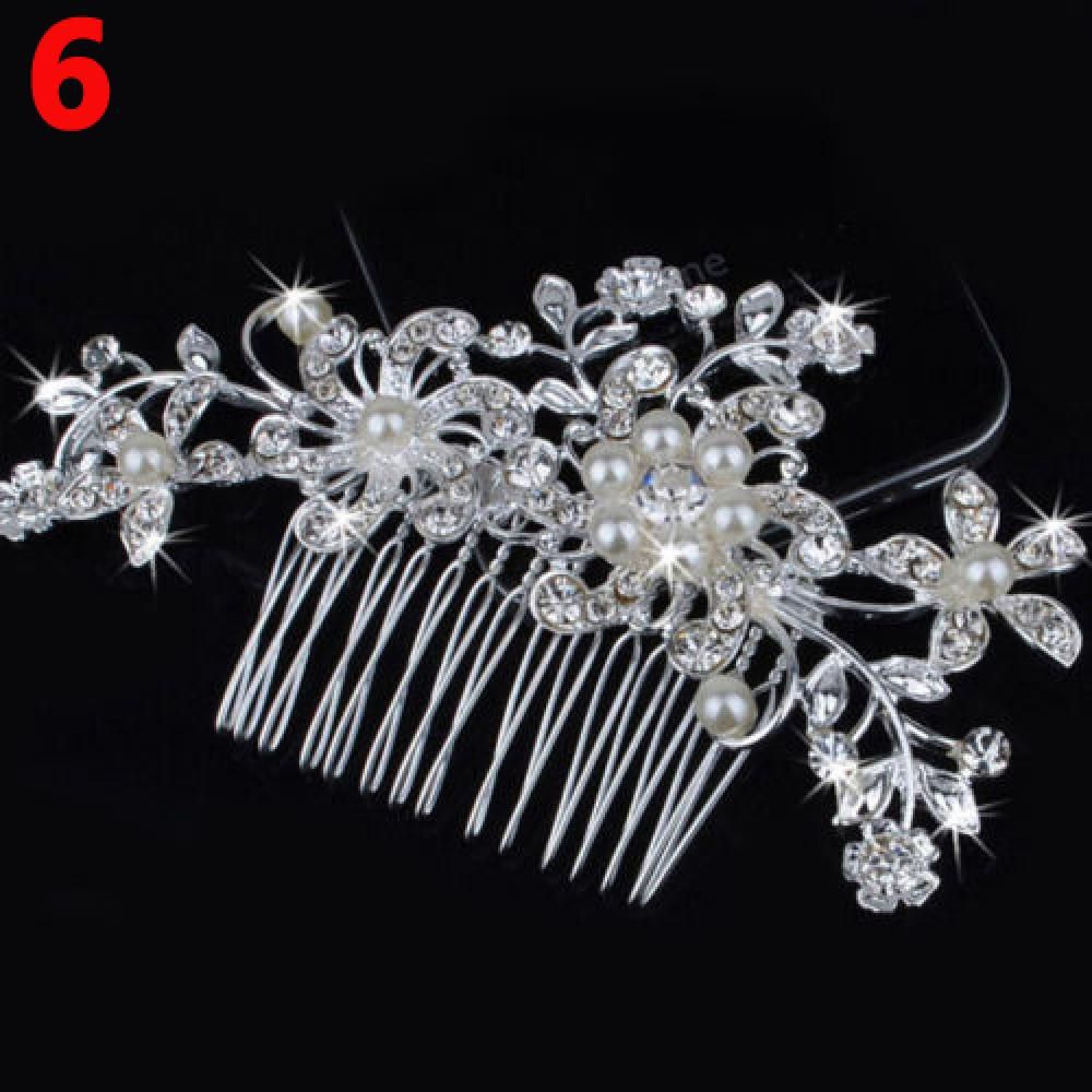 Fashionwomen Flower Hair Clip Comb Pin Bridal Wedding Hair Comb