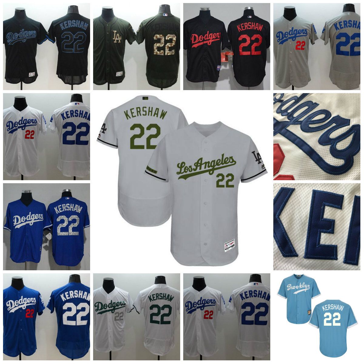 kershaw jersey mens