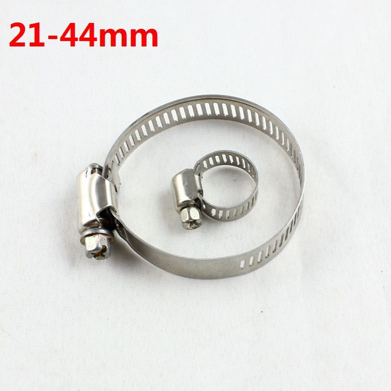 ARO 21-44mm tono plateado aro acero inoxi anillo ajustable tornillo 