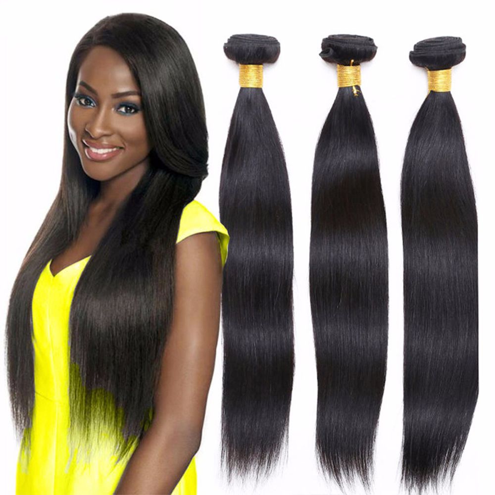 Thick Bottom Peruvian Straight Remy 3 Or 4 Bundle 100 Human Hair