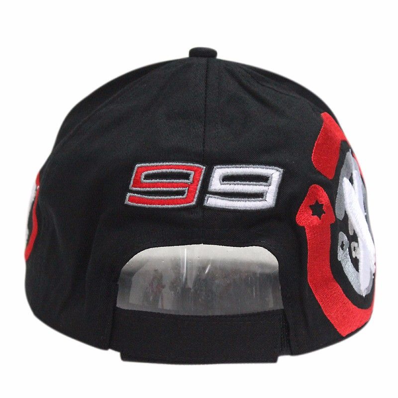 2016 Racing Cap F1 MOTO GP Jorge Lorenzo 99 Cap Gorra béisbol Motocicleta gorra Deporte Sombrero Racing Sombreros Bordado Registro envío gratis