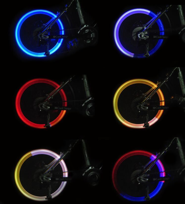 Valvola Istantanea Della Gomma Della Bici Del LED Della Rotella  Dellautomobile Della Protezione Della Luce Della Bicicletta Rotella Di  Motorbicycle Pneumatici Luce Accessori Il Ciclismo Colorati Pneumatico  Della Ruota Asta Fluorescente Da
