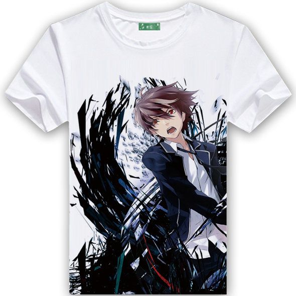 Guilty Crown T Shirt Ouma Shu Short Sleeve Milk Fabric Style Tees - milk roblox t shirt