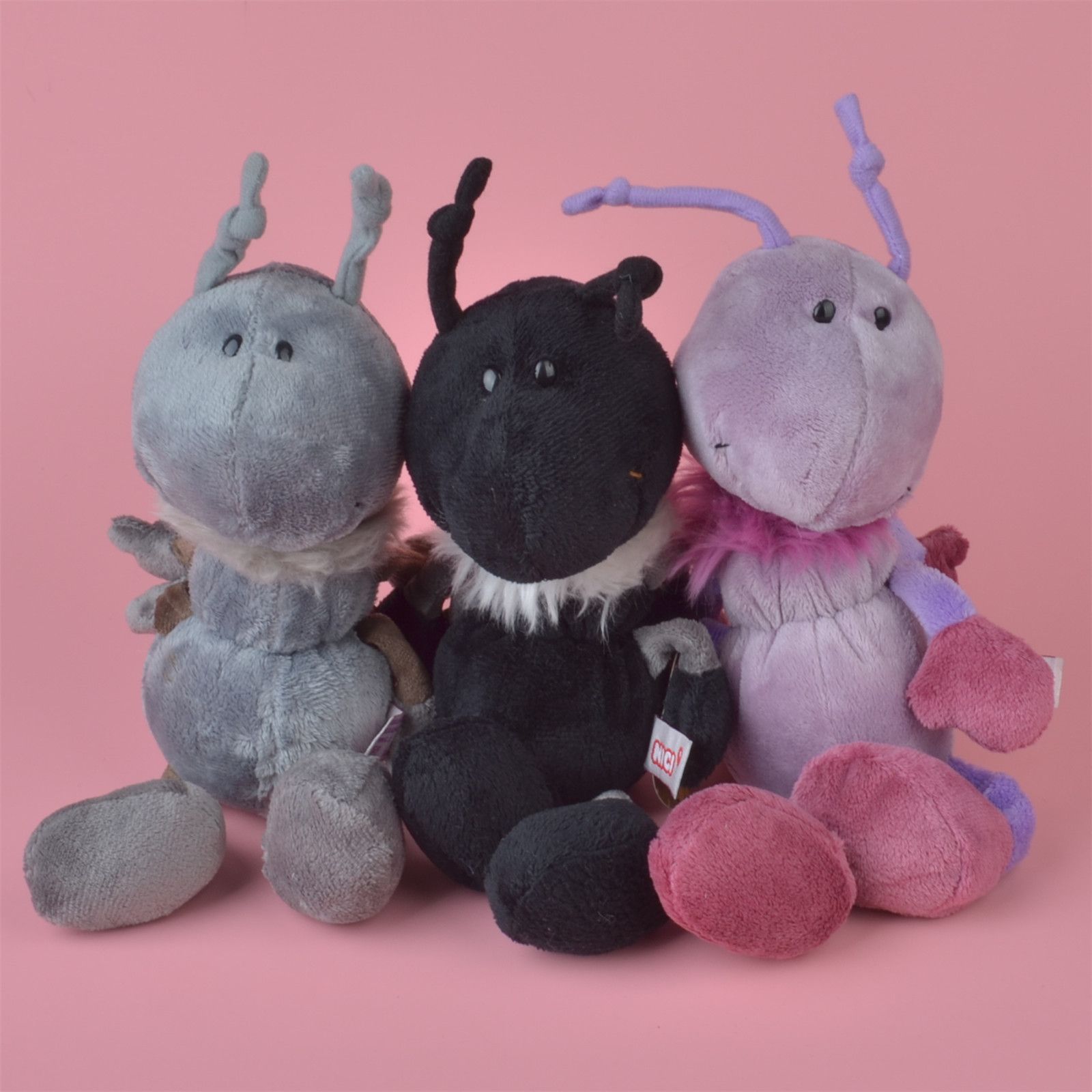NICI Baby Kids Teddy Doll Free Shipping 25cm Black Color Ant Plush Toy 