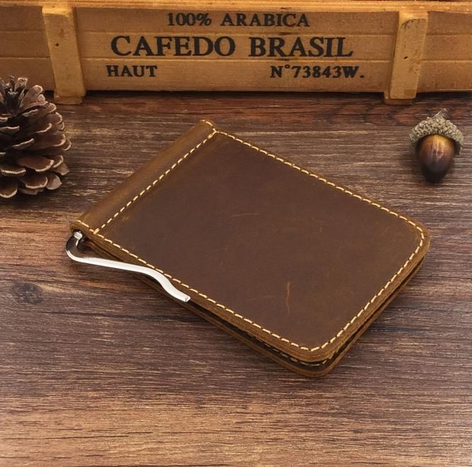 mens credit card wallet with money clip