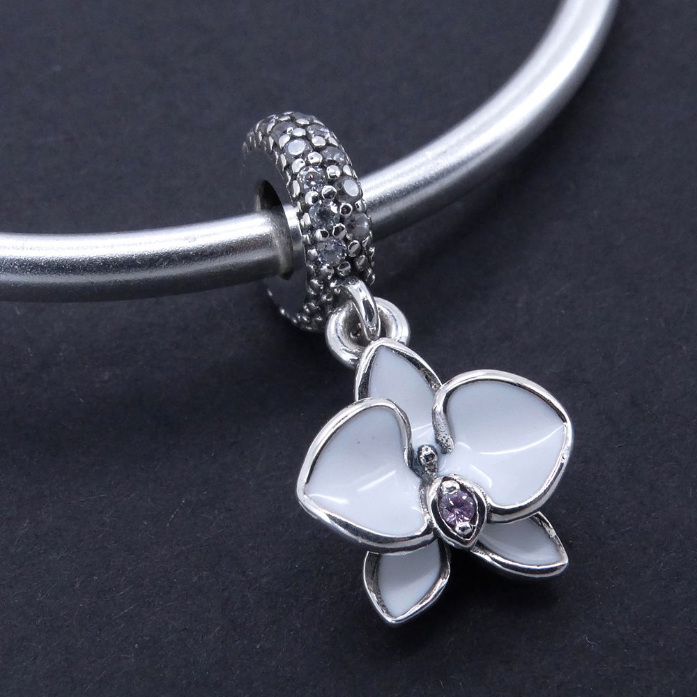 Acheter 925 Bijoux En Argent Sterling Orchidée Blanche Pendentif Charme Perles Ajustement Pandora Breloques Bracelet Bracelet Pour Femme Bijoux En ... Acheter 925 Bijoux En Argent Sterling Orchidée Blanche Pendentif Charme Perles Ajustement Pandora Breloques Bracelet Bracelet Pour Femme Bijoux En ...