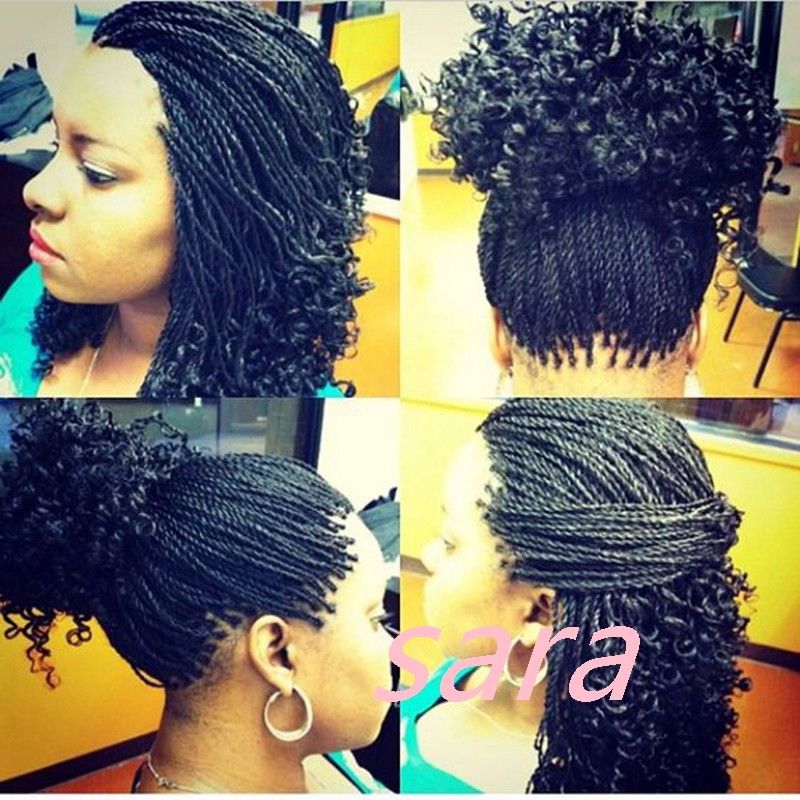 Natrual Color Glueless Twist Braided Curly Synthetic Lace Front